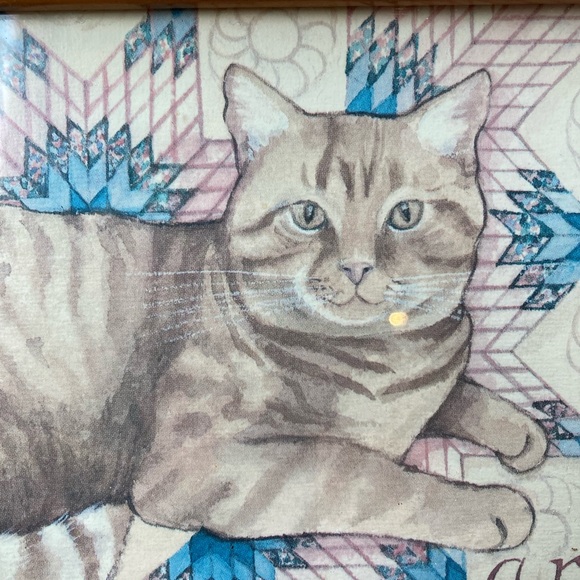 Very rare Figi Graphics Vintage cat lovers wall art - Picture 2 of 6